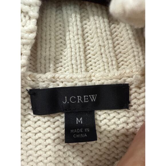 J. Crew Mockneck Sweater in Cotton Blend, M - Picture 4 of 5